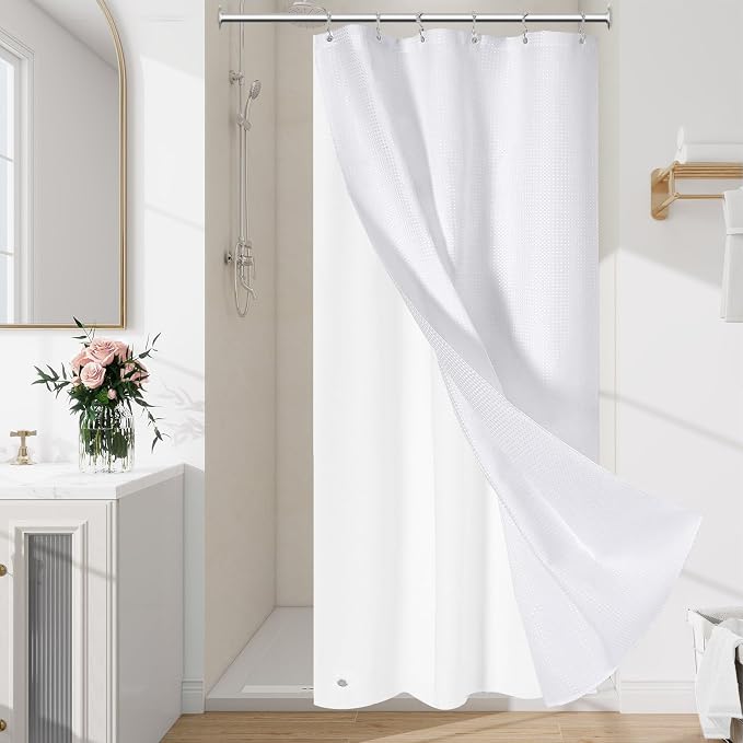 3 in 1 Stall Half Size Shower Curtain Set-36W x 72 H by Unknown