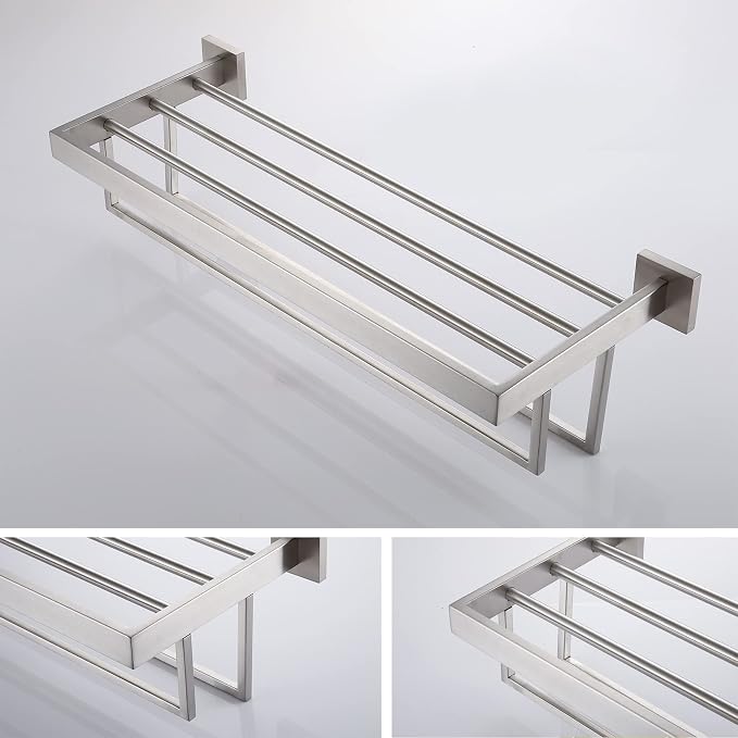 KOKOSIRI Towel Rack 20 Inches Bathroom Towel Shelves - Image 7