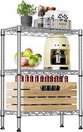 IZEUK 3-Tier Steel Storage Shelves, Heavy Duty Metal Shelf Wire Shelving Rack by IZEUK