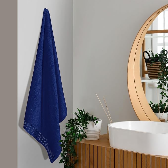Cotton 2 Pack Oversized Bath Towel Set 28x55 inches, Large Bath Towels - Image 3