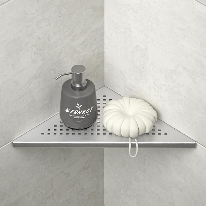 Corner Shower Shelf 2 Pack, 304 Stainless Steel Grout in Shelves - Image 6