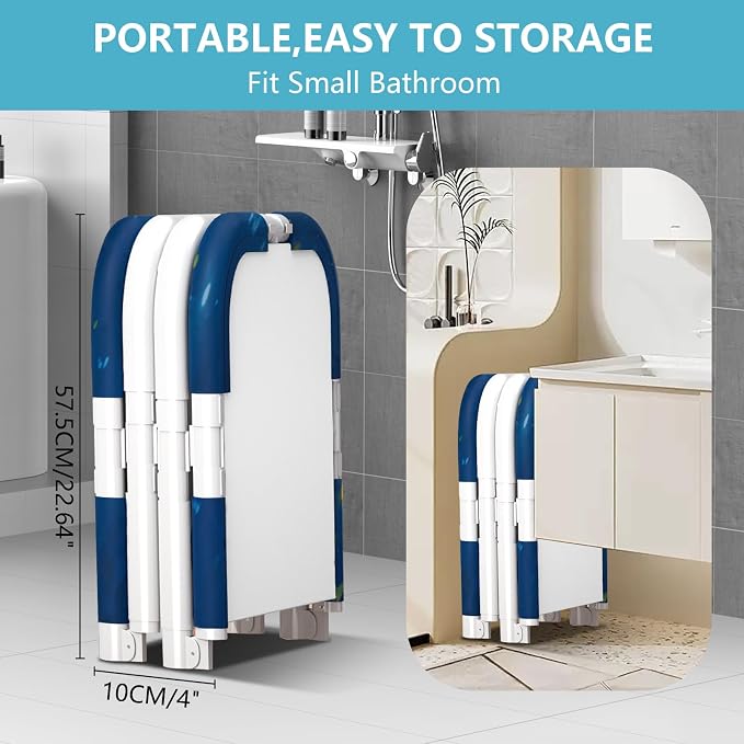 Simcat 45" Large Portable Foldable Bathtub Adult, Separate Family-Friendly SPA - Image 5