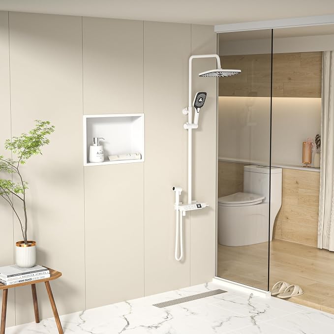 Stainless Steel Shower Niche 18" X 12" White No Tile Needed Niche Shower - Image 2