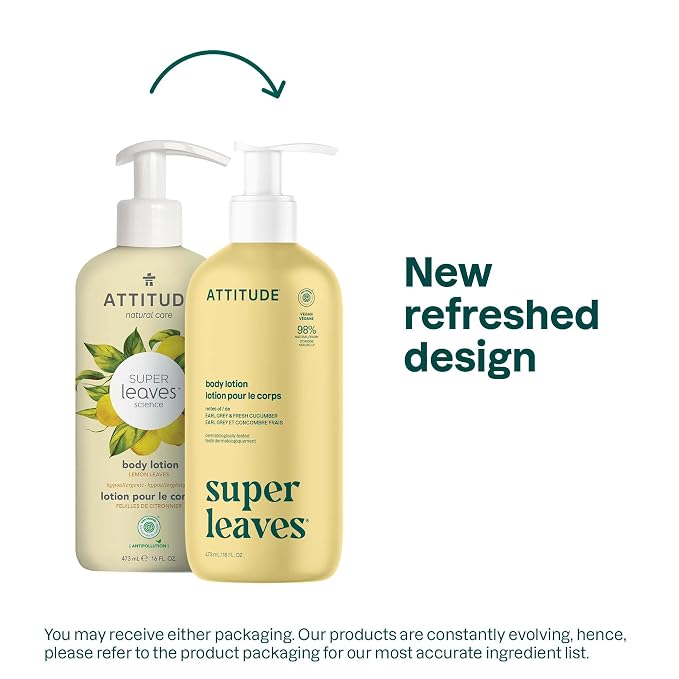 ATTITUDE Body Lotion, EWG Verified, Vegan & Cruelty-Free, Hydrating Moisturizer - Image 2
