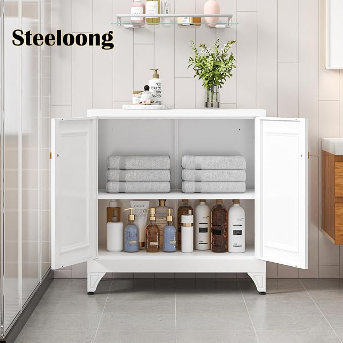 33" Metal Kitchen Pantry Storage Cabinets - Image 8