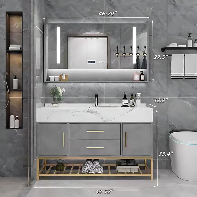 Modern 66IN Bathroom Vanity - Image 2