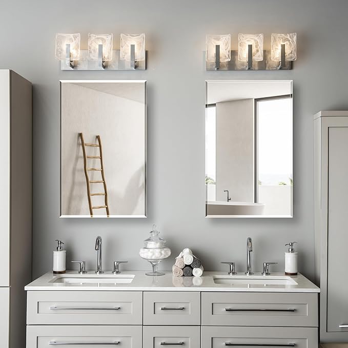 Medicine Cabinet, Rectangular Beveled Frameless Mirror Cabinet, Wall Mounted - Image 4