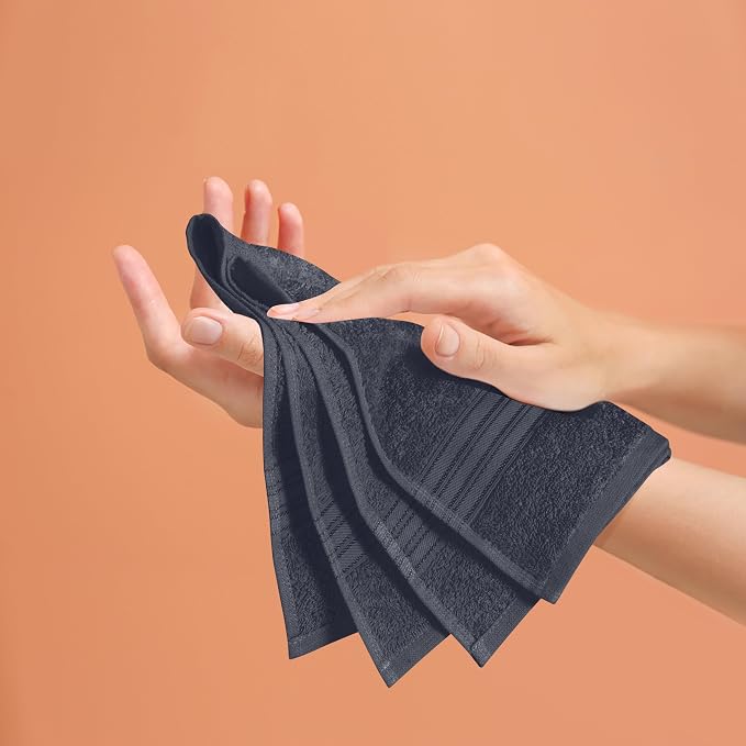 BOUTIQUO Ultra Soft Cotton 6 -Piece Hand Towel Set 16x24 Inch, Spa & General - Image 5