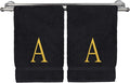 Monogrammed Hand Towel, Personalized Initial Gift, Extra Absorbent 100% Turkish by BareCotton