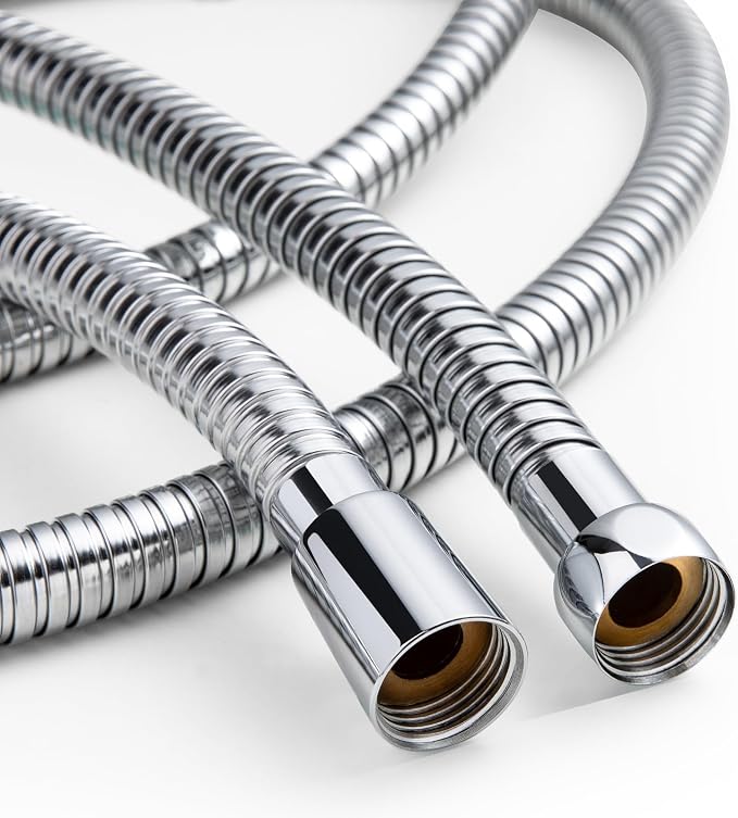 OFFO Shower Hose High Flow 0.43” Large Bore, 48 in Kink Free Stainless Steel by OFFO