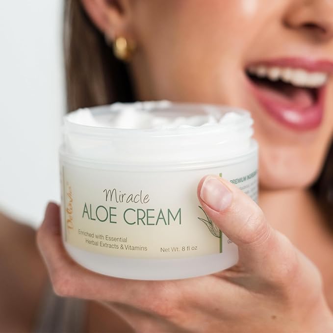 Deluvia Miracle Aloe Cream | Face & Body Moisturizer - Image 2