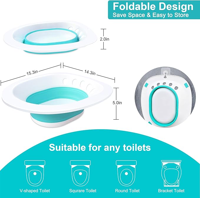 Electric Sitz Bath, Sitz Bath for Hemorrhoids, Sitz Bath for Toilet Seat - Image 3