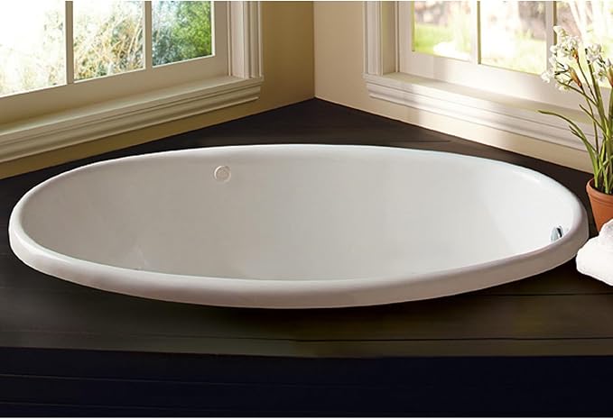 PROFLO PFS5838 Lansford 58" x 38" Drop In Acrylic Soaking Tub - Image 5