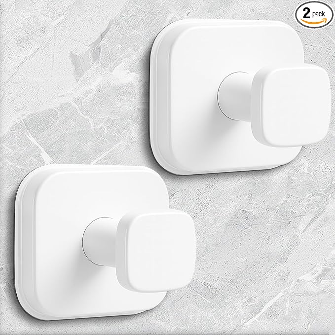 Shower Hooks for Inside Shower, Reusable Suction Cup Hooks for Glass Window by WingWider