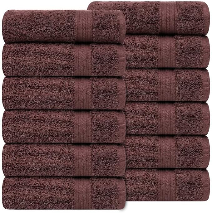 Ample Decor Hand Towel 18 X 28 Inch Pack of 12 600 GSM 100% Cotton, Oeko Tex - Image 4
