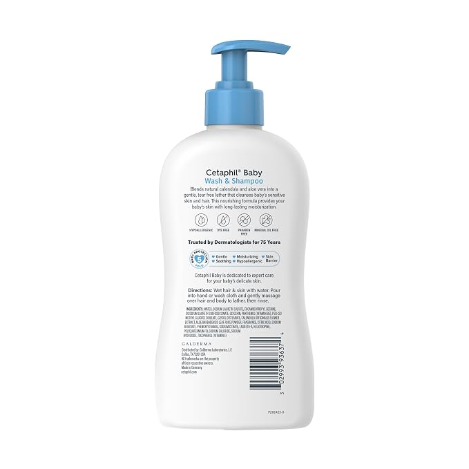 Baby Wash & Shampoo, Tear Free, Colorant and Mineral Oil Free, 13.5 Fl. Oz - Image 7