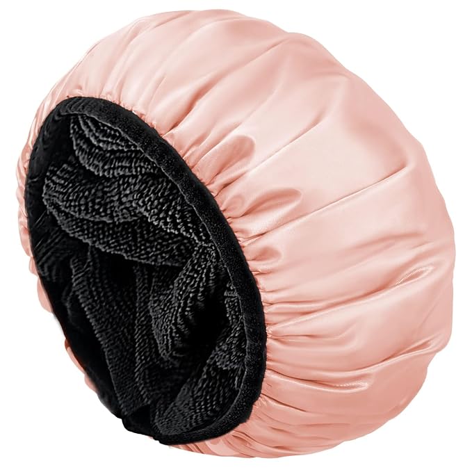 Aquior Shower Cap, Shower Cap for Women Reusable, Triple Layer Waterproof Bath by Aquior