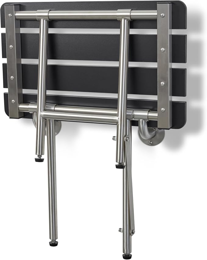 22-inch x 15-inch ADA Bariatric Folding Wall Mount Bench Shower Seat - Image 6