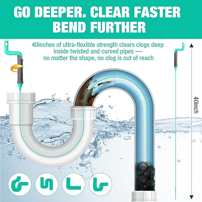 Rotating Handle Drain Snake - Image 5