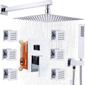 Enga Rain Shower System with Body Jets, 12 Inch Powerful Full Body Shower by Enga