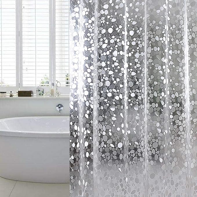 WELTRXE Extra Long Shower Curtain Liner, 72 x 84 Inch EVA Water Repellent by WELTRXE