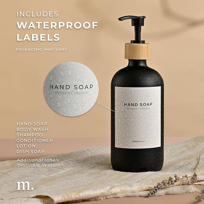 MaisoNovo Glass Hand Soap Dispenser | Dish Soap Dispenser - Image 6