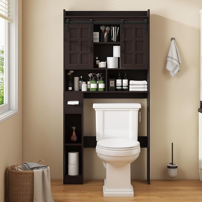 Over The Toilet Storage Cabinet, Farmhouse Storage Cabinet Over Toilet - Image 6