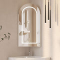 16x31 Inch White Lighted Corner Medicine Cabinet by Mepplzian