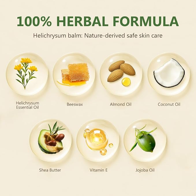 Helichrysum Balm, Natural Soothes & Repairs Bruised & Fragile Skin, Improve - Image 6