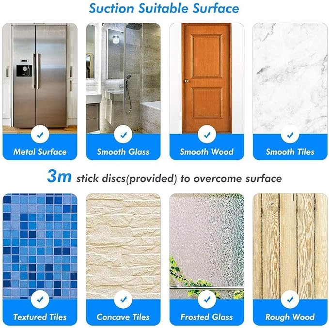JiePai Extendable 17-28 inch Suction Cup Towel Bar, Bath Shower Towel Holder - Image 7