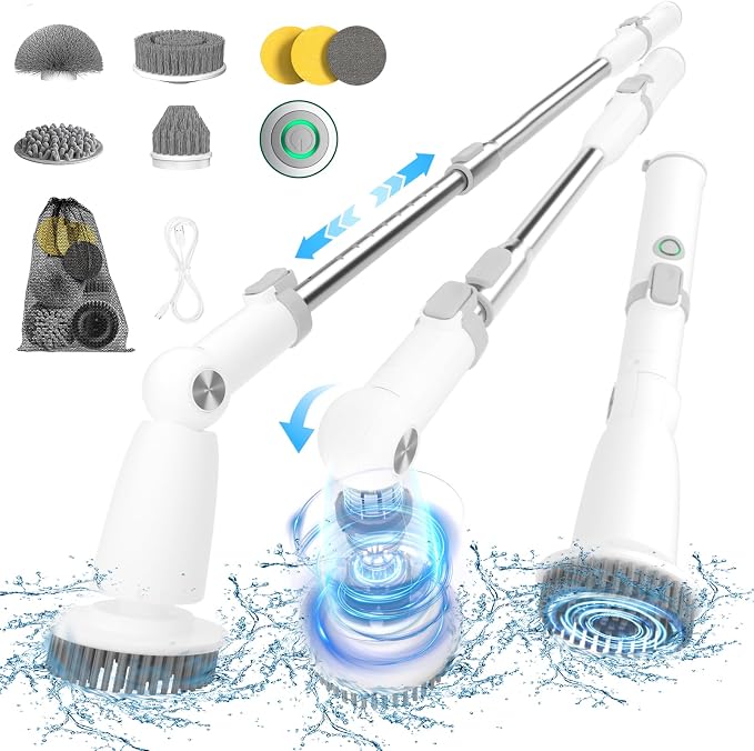 Marchpower Electric Spin Scrubber, Power Shower Scrubber Cordless Cleaning by Marchpower