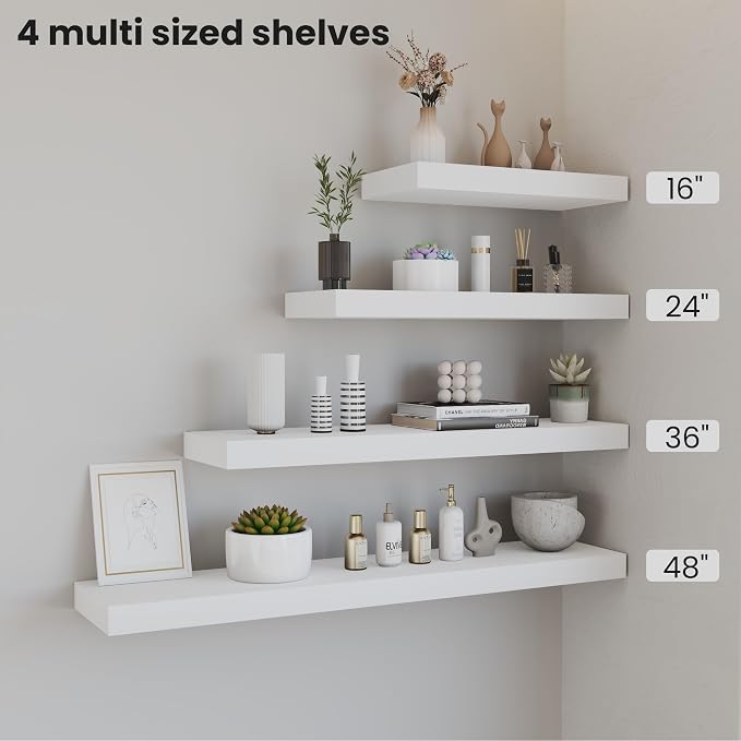 Vivelove Wooden Floating Shelves - Image 3