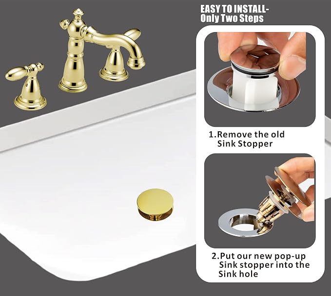 Artiwell Universal Bathroom Sink Drain Stopper, Fits Most Pop-Up Drains - Image 3