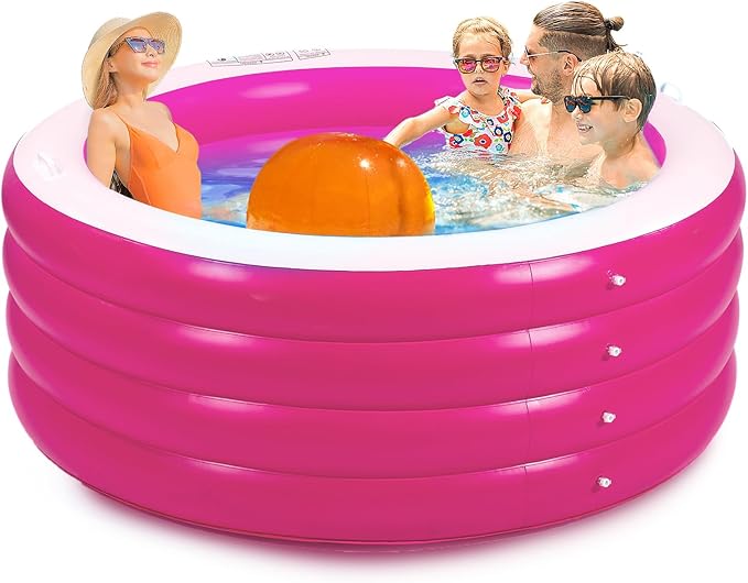 Biange Blow Up Pool, Backyard Inflatable Pool by Biange