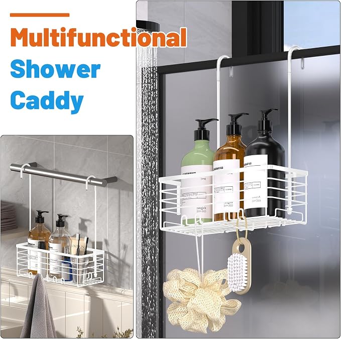 YUOROS Hanging Shower Caddy, Shower Caddies Bathroom Shower Rack Organizer - Image 2