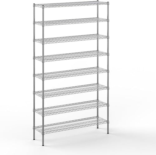 14" Deep x 48" Wide x 86" Height Wire Shelving Kit | 8-Tier | NSF Commercial by Regal+Altair