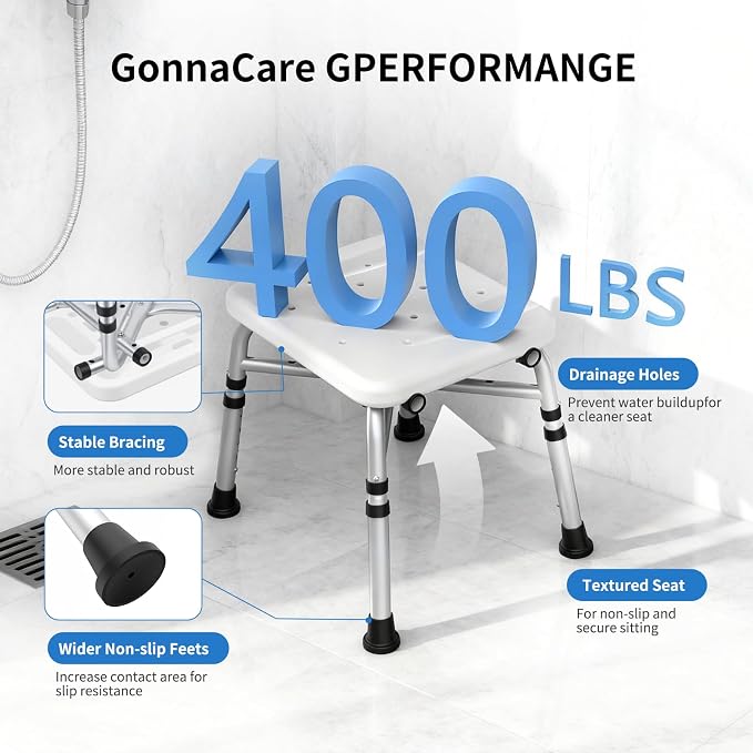 Heavy Duty Shower Chair for Inside Shower and Tub - Image 2