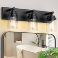 IZORRO Bathroom Vanity Light Fixture, 3-Light 22 Inch Matte Black Bathroom by IZORRO