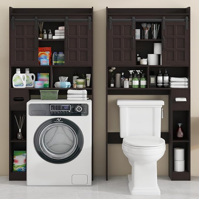 Over The Toilet Storage Cabinet, Farmhouse Storage Cabinet Over Toilet - Image 5