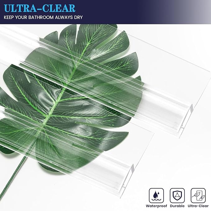 Bathroom Shower Door Seal Strip, PVC Transparent Shower Door Seal Strip - Image 4