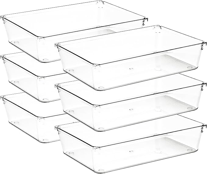 6 Pack Drawer Organizer by Ravinte+Decor