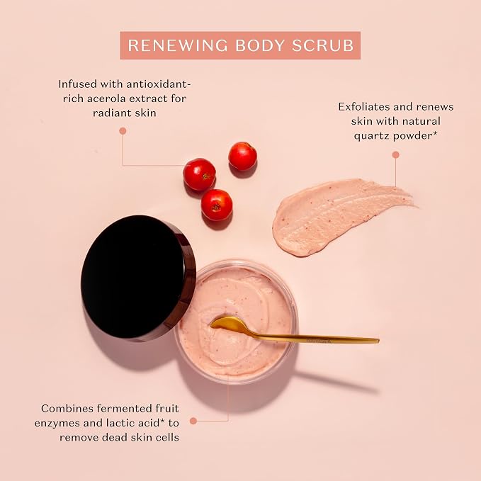 Nativa SPA by O Boticario Acerola Cherry Renewing Body Scrub, Gentle Exfoliation - Image 2