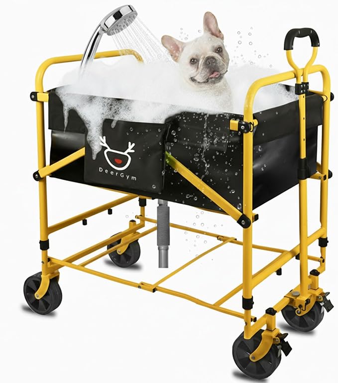2-in-1 Dog Bathtub and Dog Stroller, Portable Dog Bath and Pet Stroller by Unknown