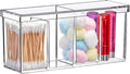 Amazing Abby - Qutie - Acrylic 4-Compartment Makeup Organizer by AmazingAbby