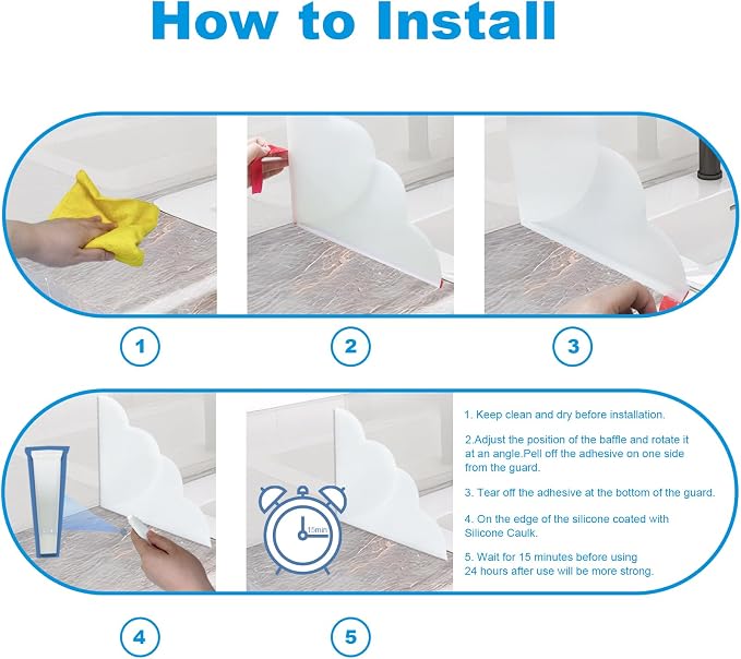 1 Pack Large Shower Splash Guard - Image 6