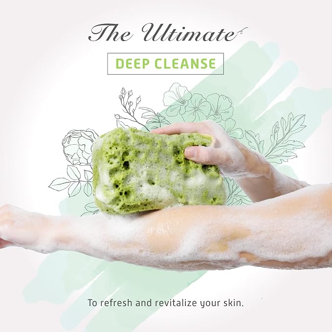 Spongentle Deep Cleansing Dual Texture Body Loofah Sponge, Vacuum Sealed - Image 3