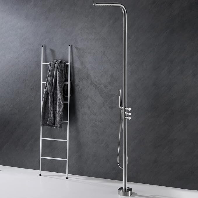 RBROHANT Outdoor Shower Brass Outside Shower Kit - Image 2