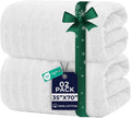 DAN RIVER Pack of 2 Bath Sheet 35x70 Inches, Super Soft Quick Dry Ribbed Cotton by DanRiver