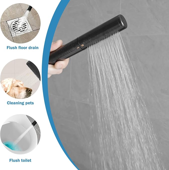 RUMOSE Tub Filler Freestanding Bathtub Faucet Oil Rubbed Bronze Floor Mount Tub - Image 5