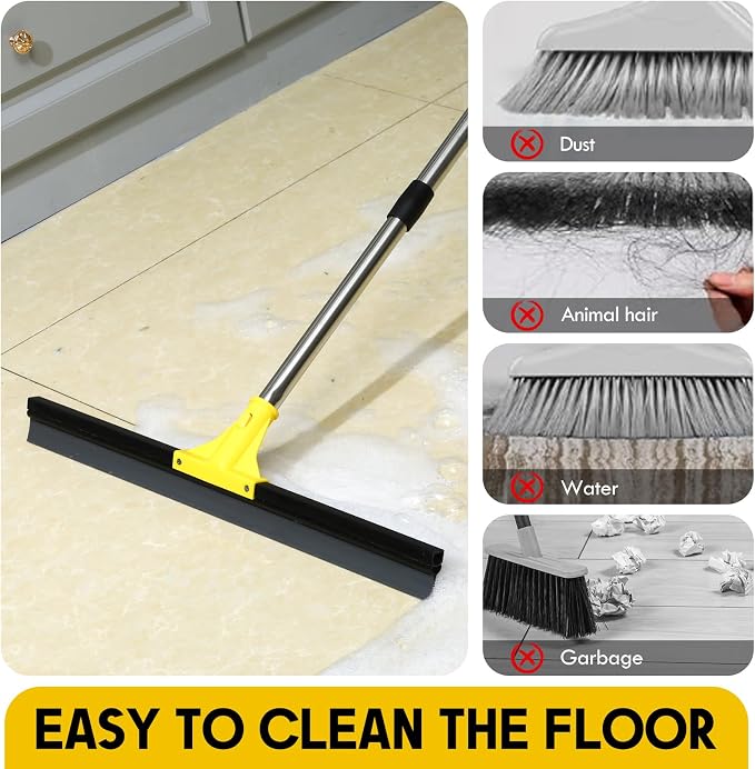 Floor Squeegee for Concrete and Tile Cleaning - Image 5